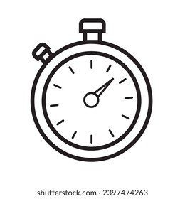Isolated sport chronometer icon flat design Vector illustration
