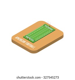 Isolated sport field on a transparent background