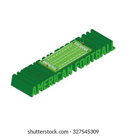 Isolated sport field on a transparent background