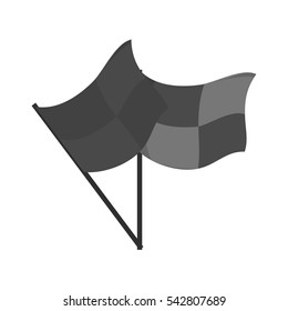 Isolated sport flag design