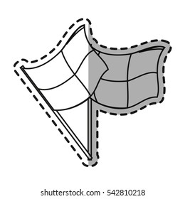 Isolated sport flag design