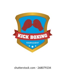 Isolated sport icon with text and elements. Vector illustration