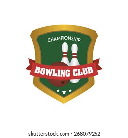 Isolated sport icon with text and elements. Vector illustration