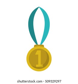 Isolated sport medal design
