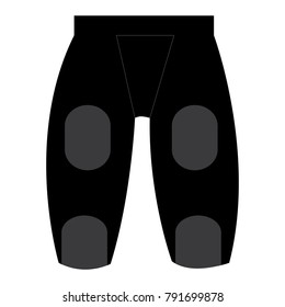 Isolated sport pants on a white background, vector illustration