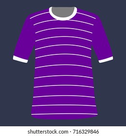 Isolated sport shirt on a blue background, Vector illustration