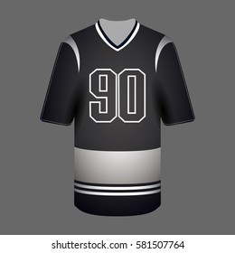 Isolated sport shirt on a grey background, Vector illustration