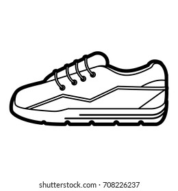 Isolated sport shoes design