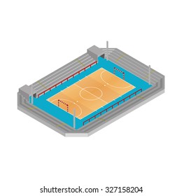 Isolated sport stadium on a white background