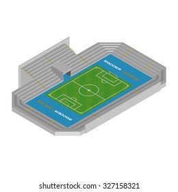 Isolated sport stadium on a white background