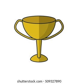 Isolated sport trophy design