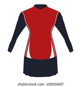 Isolated sport uniform on a white background, Vector illustration