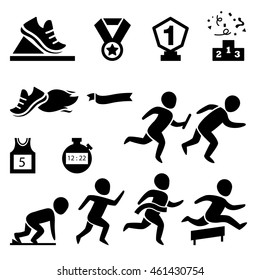 isolierte sport.runner-Icon-Vektorillustration