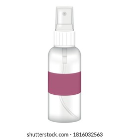 Isolated spray bottle. Alcohol dispenser - Vector illustration