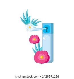 Isolated spray with flowers design