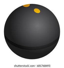 Isolated squash ball on a white background, Vector illustration