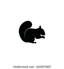 Isolated squirell icon or logo vector graphics