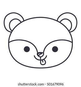 Isolated squirrel cartoon design