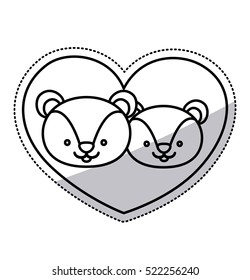 Isolated squirrel cartoon design