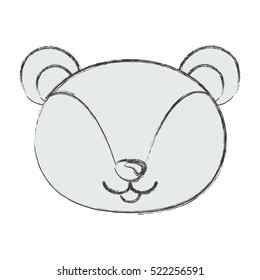 Isolated squirrel cartoon design