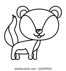 Isolated squirrel cartoon design