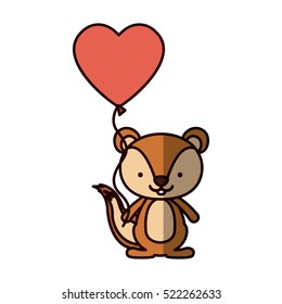 Isolated squirrel cartoon design