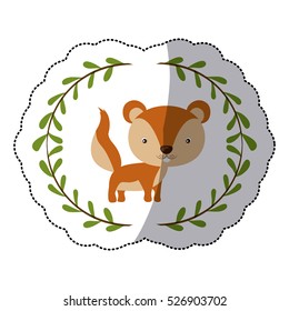 Isolated squirrel cartoon design