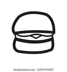 Isolated stadium burger icon flat design Vector illustration