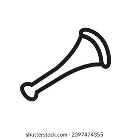 Isolierte Stadionhorn-Symbol-flaches Design Vektorgrafik