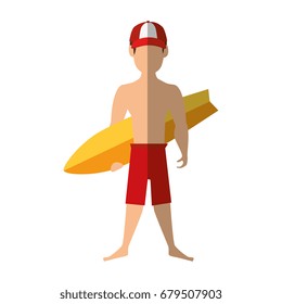 isolated standing man cartoon
