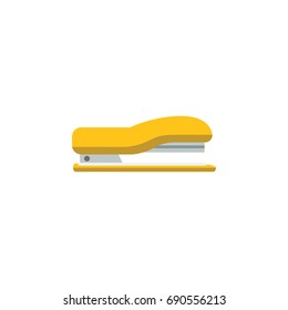 Isolated Stapler Flat Icon. Supplies Vector Element Can Be Used For Staple, Supplies, Tool Design Concept.