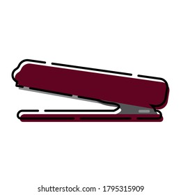 Isolated stapler icon. School supplies icon - Vector