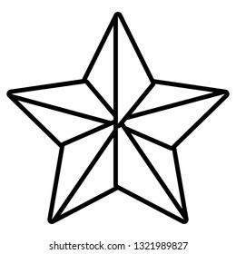 isolated star cartoon