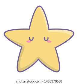 Isolated star cartoon vector design