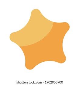 Isolated Star Dad happy fathers day holiday icon- Vector
