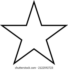 Isolated star hand drawn transparent background