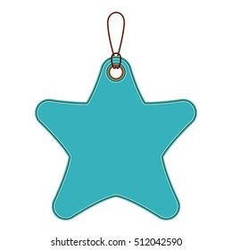 Isolated star label design