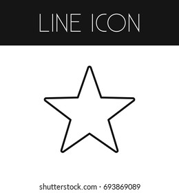 Isolated Star Outline. Favorite Vector Element Can Be Used For Star, Favorite, Sky Design Concept.