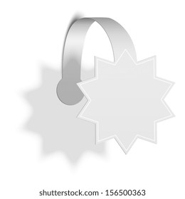 Isolated Star Promotion Wobbler. Vector Illustration