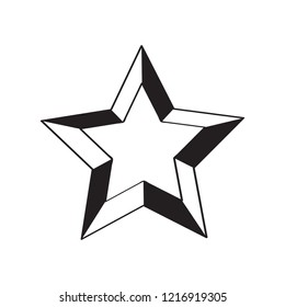 Isolated star shape icon. Vector illustration design