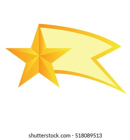 Isolated star shape ornament on a white background, Vector illustration