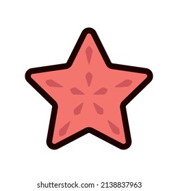 Isolated star summer icon vector illustration