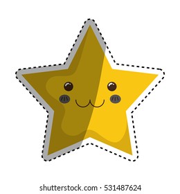 Isolated star symbol icon vector illustration graphic design