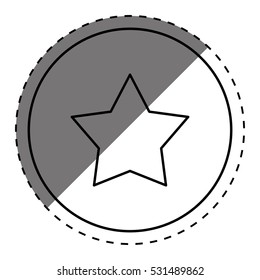isolated star symbol icon vector illustration graphic design