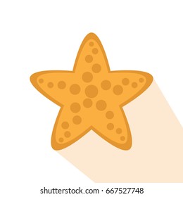 Isolated starfish icon on a white background, Vector illustration