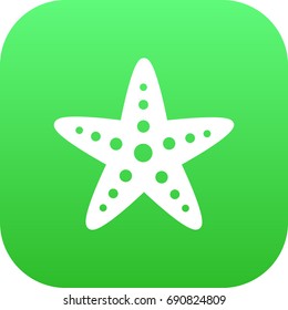 Isolated Starfish Icon Symbol On Clean Background. Vector Sea Star Element In Trendy Style.