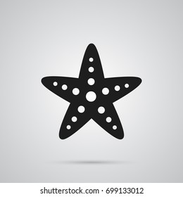 Isolated Starfish Icon Symbol On Clean Background. Vector Sea Star Element In Trendy Style.