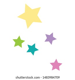 Isolated stars shape design vector illustration
