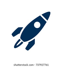 Isolated Startup Icon Symbol On Clean Background. Vector Rocket Element In Trendy Style.