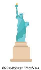 Isolated State of Liberty icon